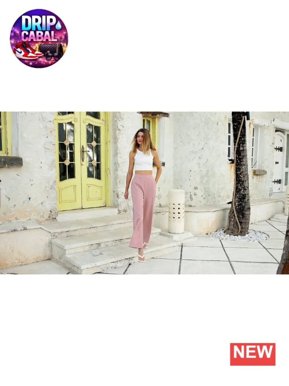 Women High Waisted Wide Leg Pants Business Casual Work Trousers with Pockets